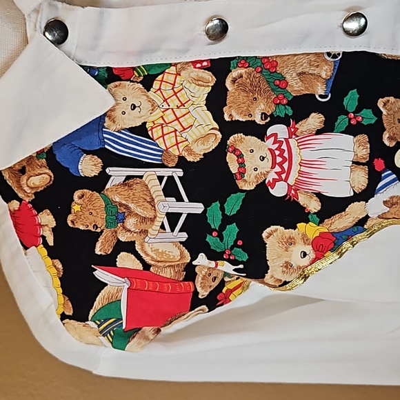 VINTAGE CORAL BAY PETITES BLOUSE TEDDY BEARS LONG SLEEVED SMALL BUTTON DOWN TOP - Picture 5 of 12